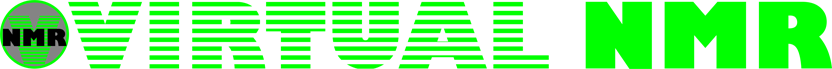 Image: V-NMR logo en logotype op donkere achtergrond